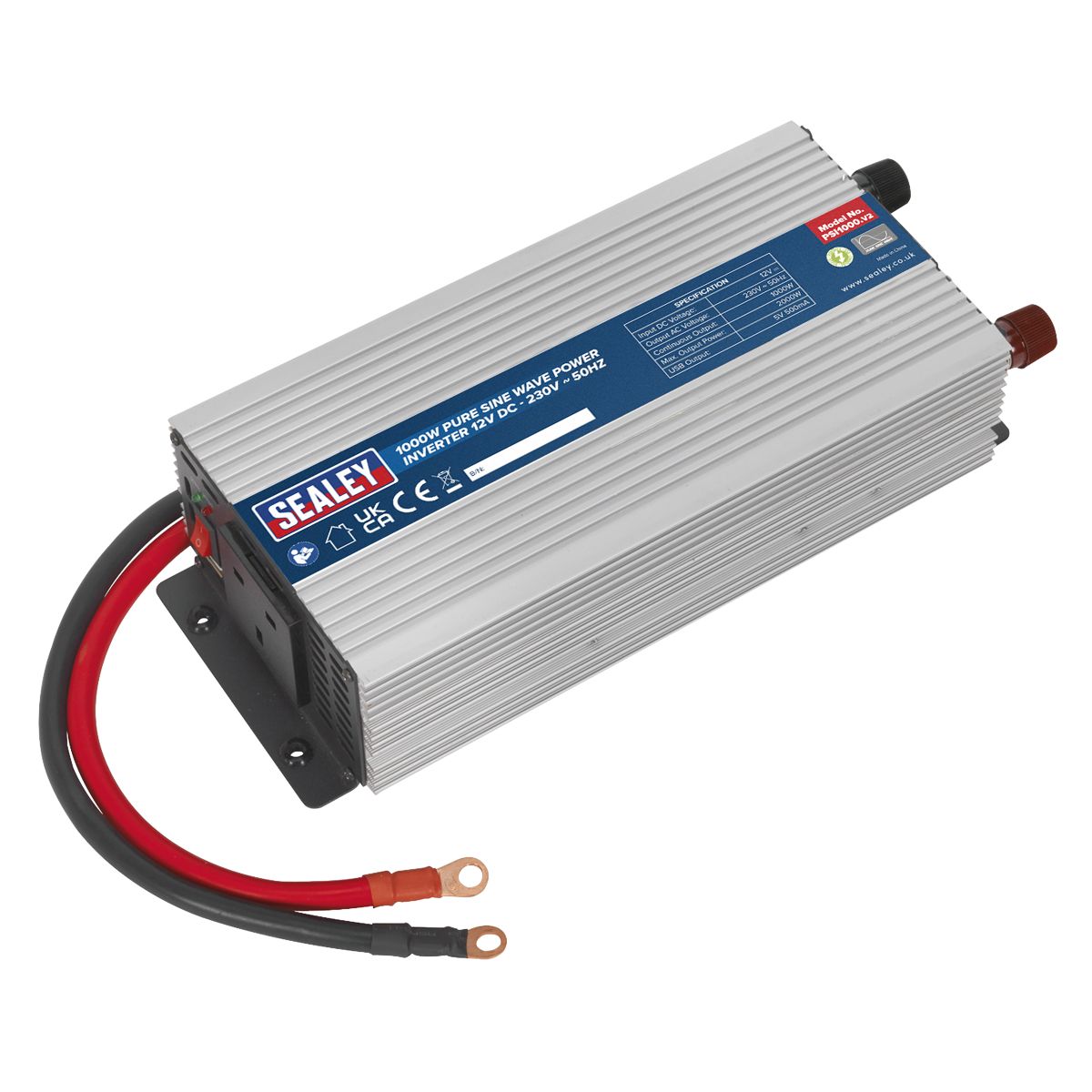 Sealey Pure Sine Wave Power Inverter 1000W 12V - Image 1