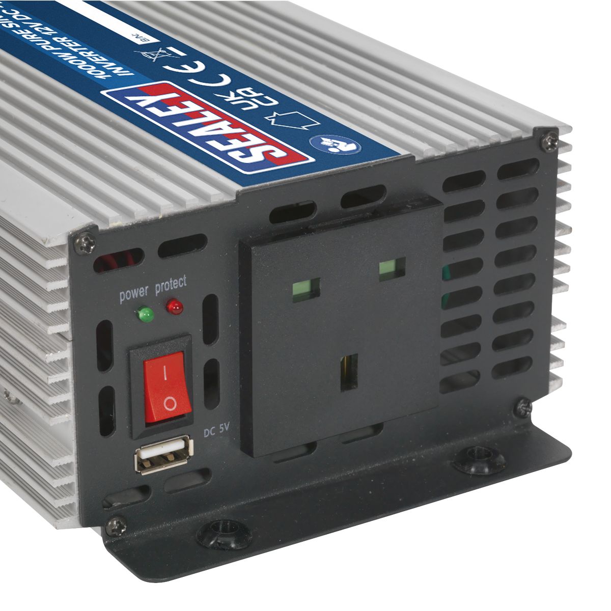 Sealey Pure Sine Wave Power Inverter 1000W 12V - Image 2