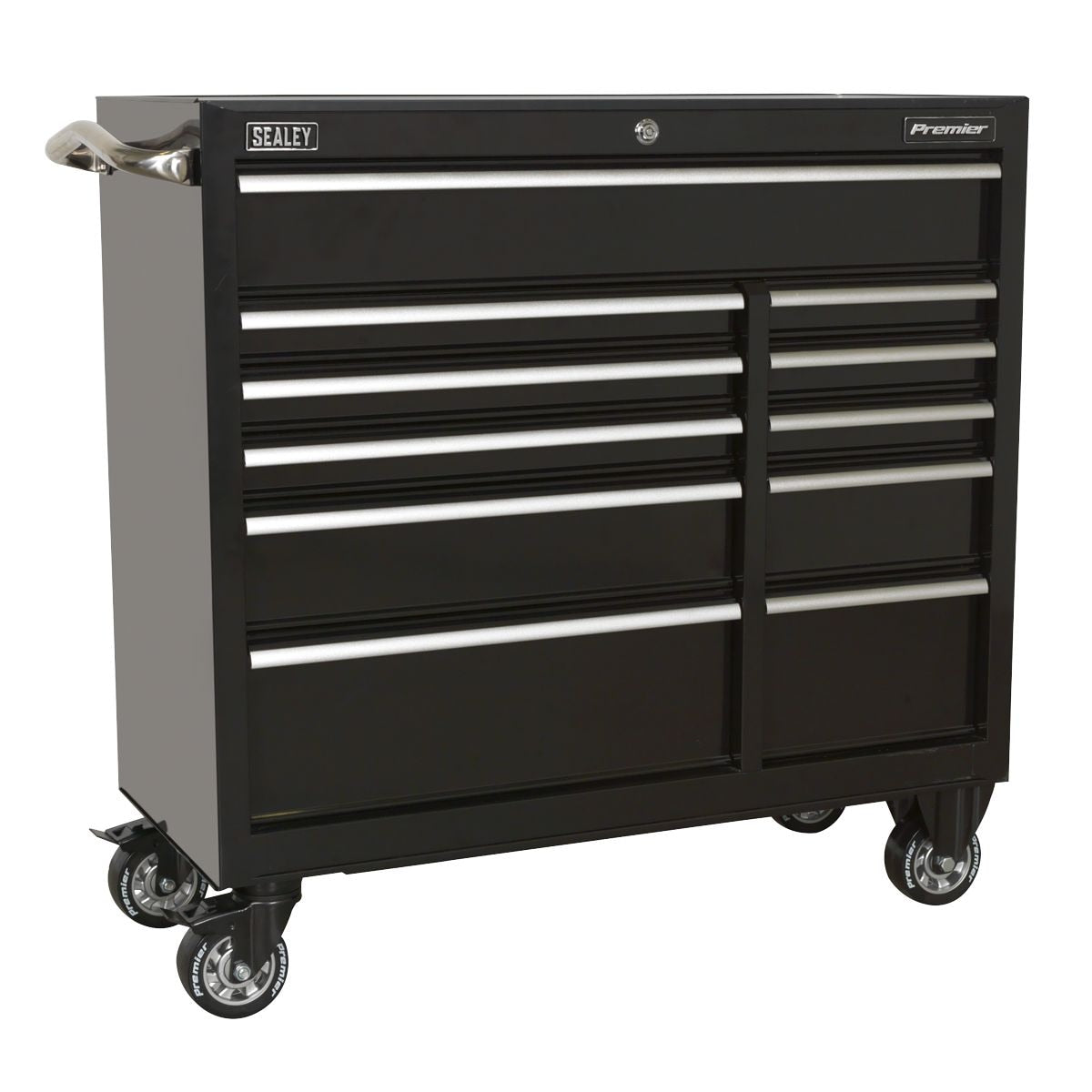 Sealey Premier Heavy-Duty Rollcab 11 Drawer Extra-Wide 1055mm - Black - Image 1