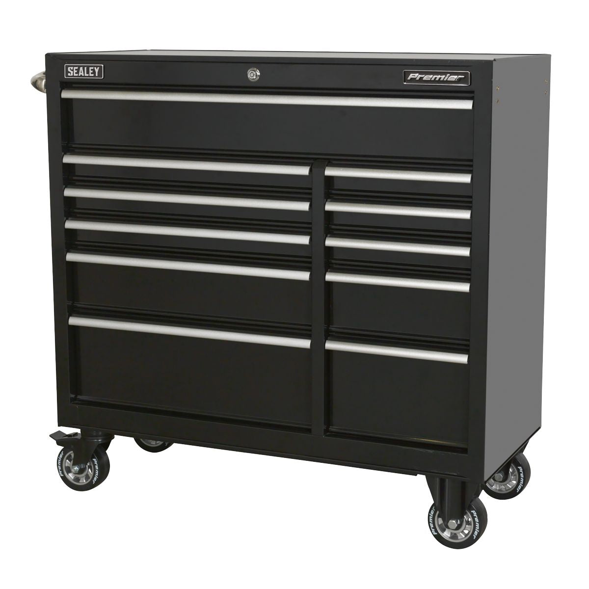 Sealey Premier Heavy-Duty Rollcab 11 Drawer Extra-Wide 1055mm - Black - Image 10