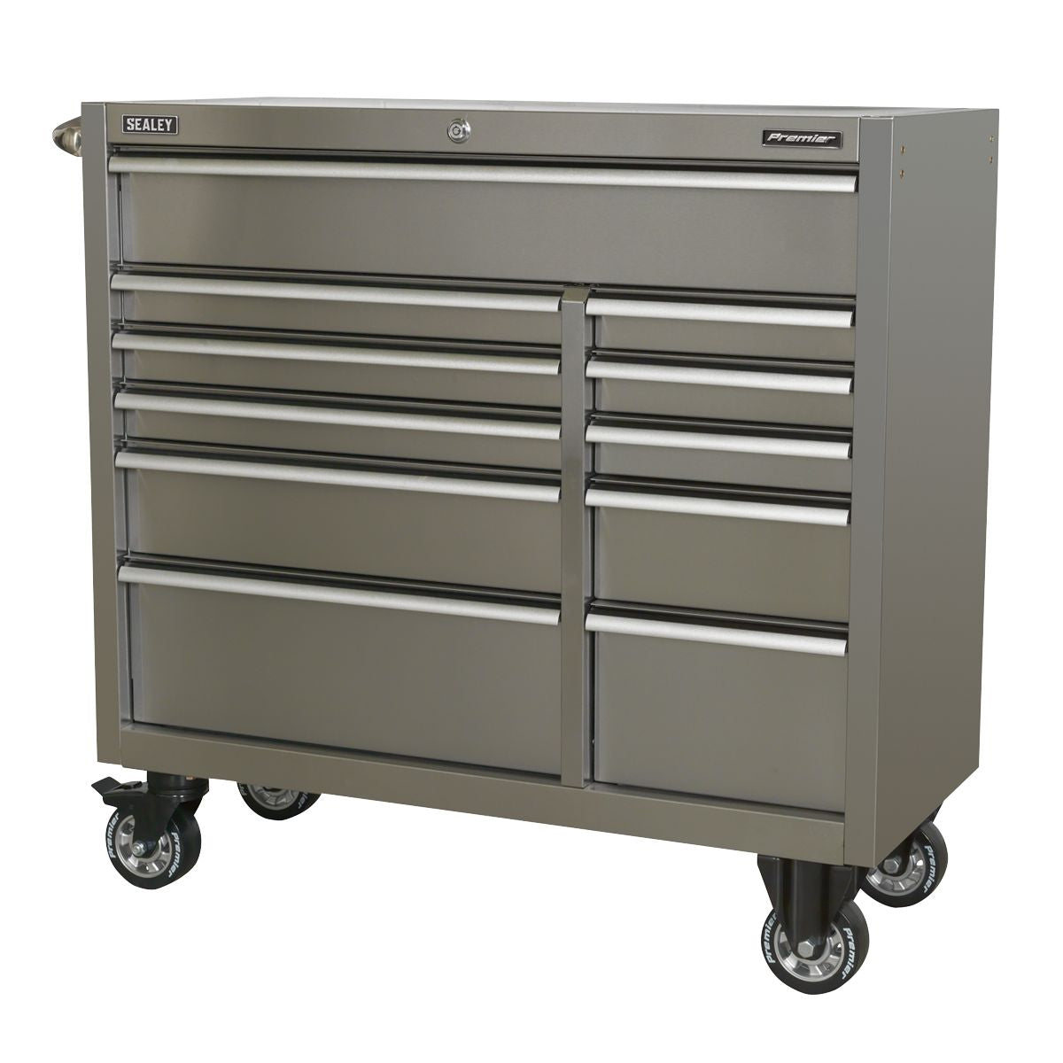 Sealey Premier Heavy-Duty Rollcab 11 Drawer Extra-Wide 1055mm - Stainless Steel - Image 7