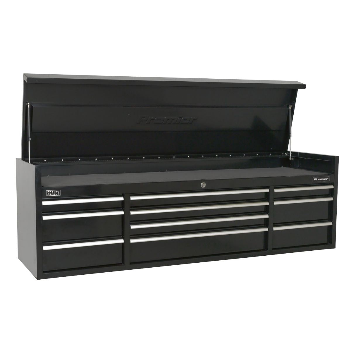 Sealey Premier Heavy-Duty Topchest 10 Drawer Extra-Wide 1830mm - Black - Image 1