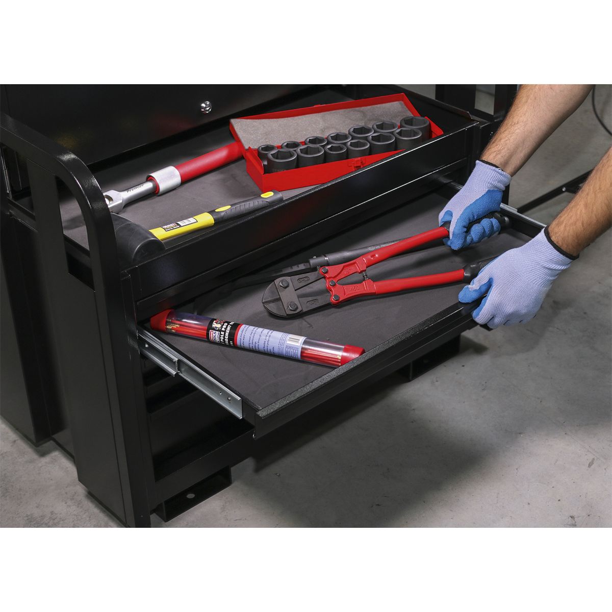 Sealey Premier Heavy-Duty Site Box 5 Drawer 915mm - Image 5