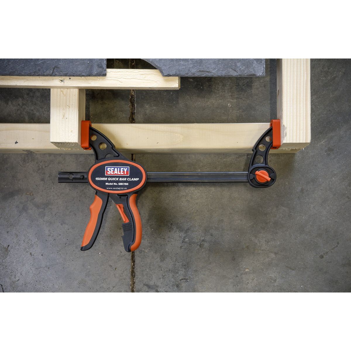 Sealey Quick Bar Clamp Set 150mm 2pc QBC1502