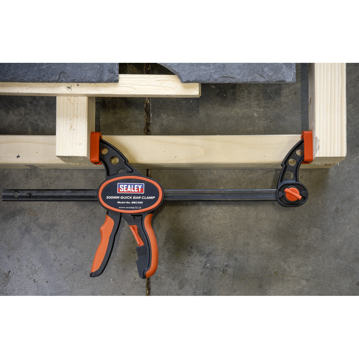 Sealey Quick Bar Clamp Set 300mm 2pc QBC3002