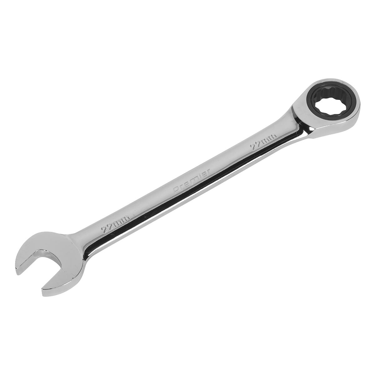 Sealey Premier Combination Ratchet Spanner 22mm - Image 2