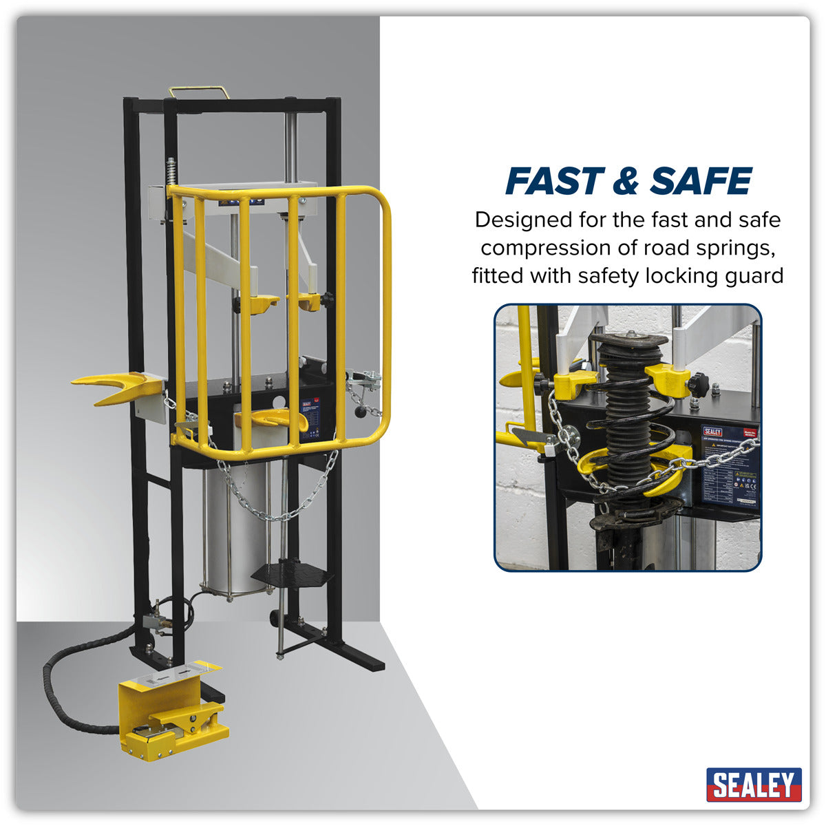 Sealey Air Operated Coil Spring Compressor 1000kg RE300