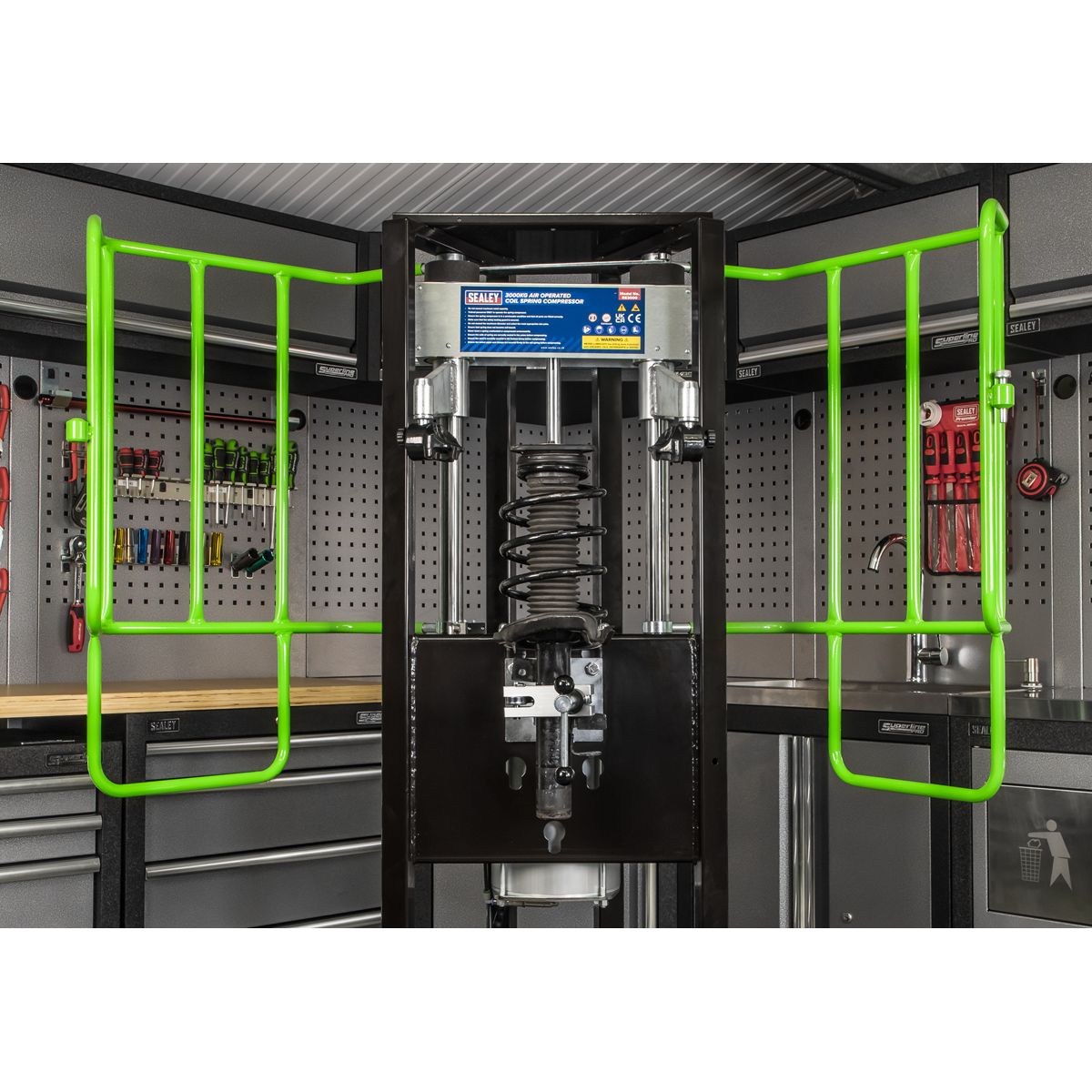 Sealey Air Operated Coil Spring Compressor 3000kg - Image 9