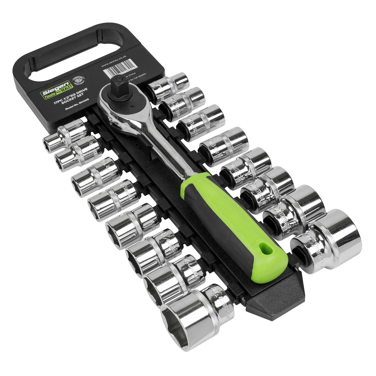 Sealey Siegen Socket Set 1/2"Sq Drive 17pc - Image 1