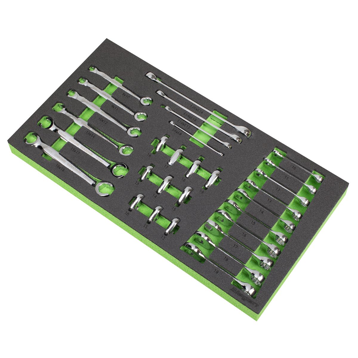 Sealey Siegen Specialised Spanner Set with Tool Tray 30pc - Image 2