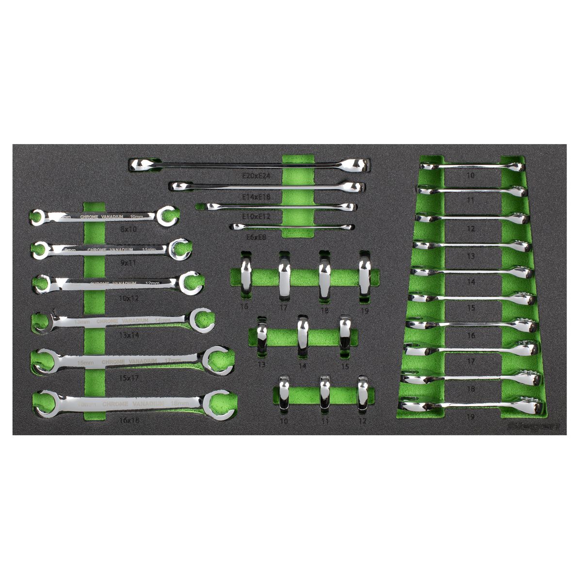 Sealey Siegen Specialised Spanner Set with Tool Tray 30pc - Image 3