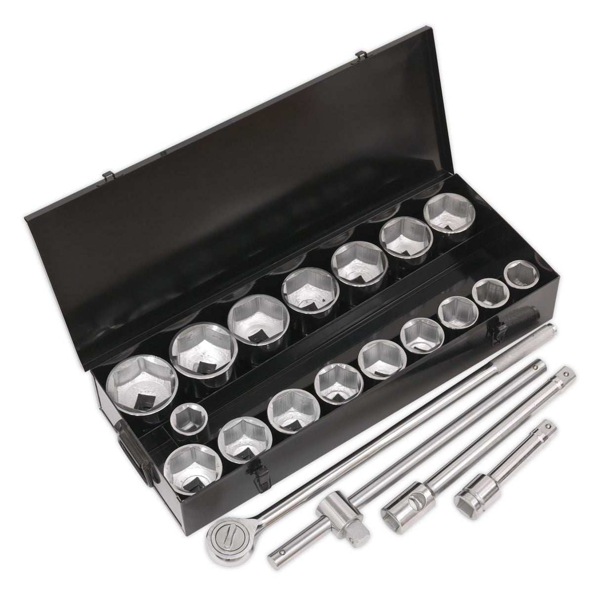 Sealey Siegen Socket Set 1"Sq Drive 21pc - Image 1