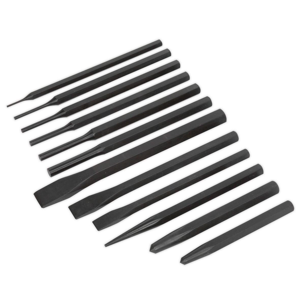 Sealey Siegen Punch & Chisel Set 12pc - Image 3