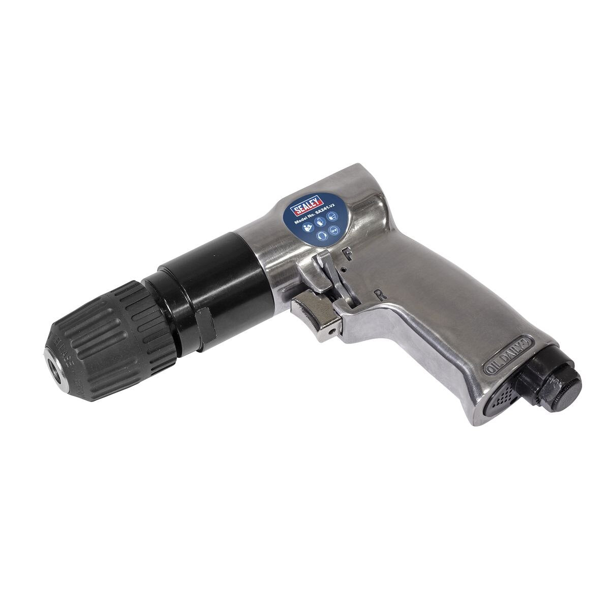 Sealey Reversible Air Drill 10mm with Keyless Chuck - Image 1