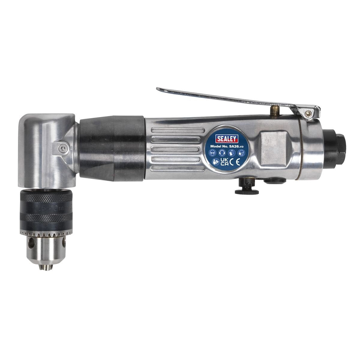 Sealey Reversible Air Angle Drill 10mm - Image 3