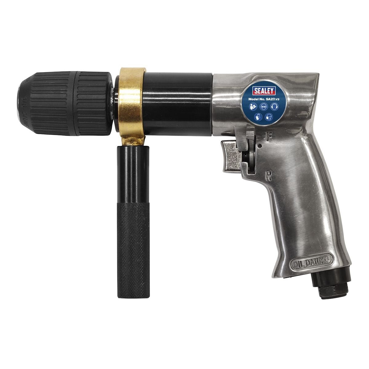 Sealey Reversible Air Drill 13mm - Image 3