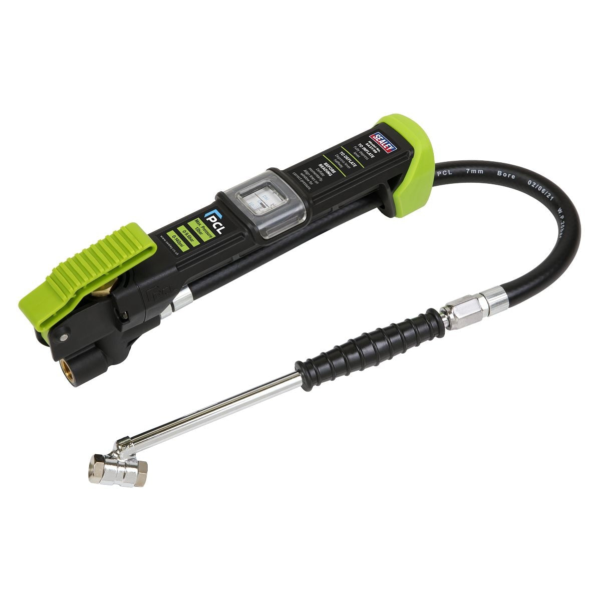 Sealey PCL Airlite Eco Twin Push-On Connector Tyre Inflator - Image 1
