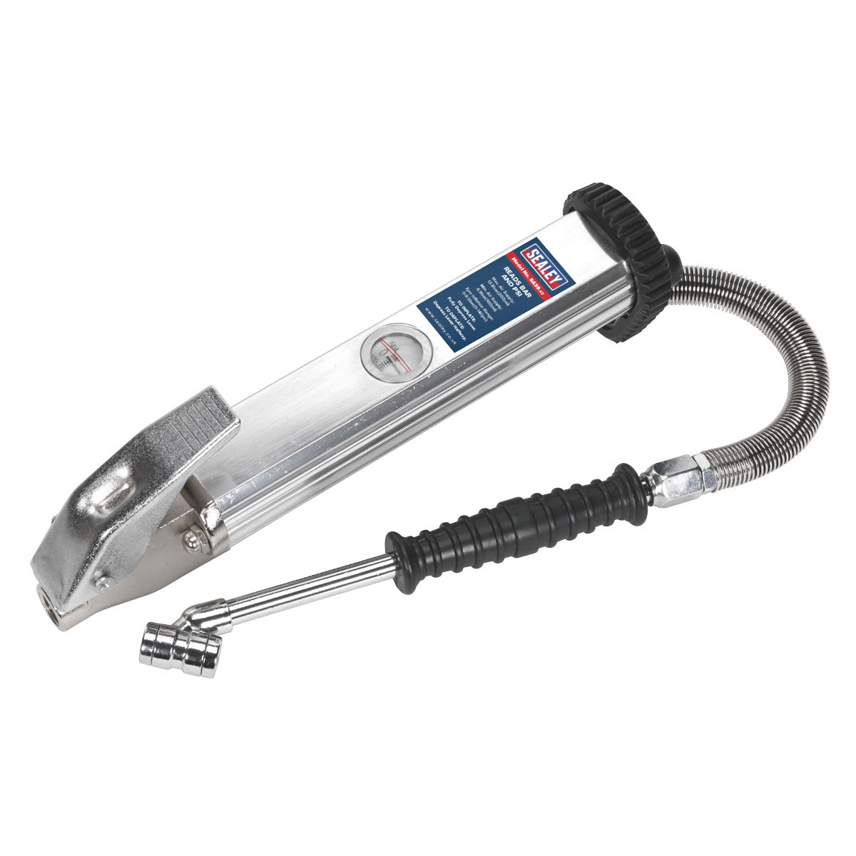 Sealey Long Type Tyre Inflator with Twin Push-On Connector SA39
