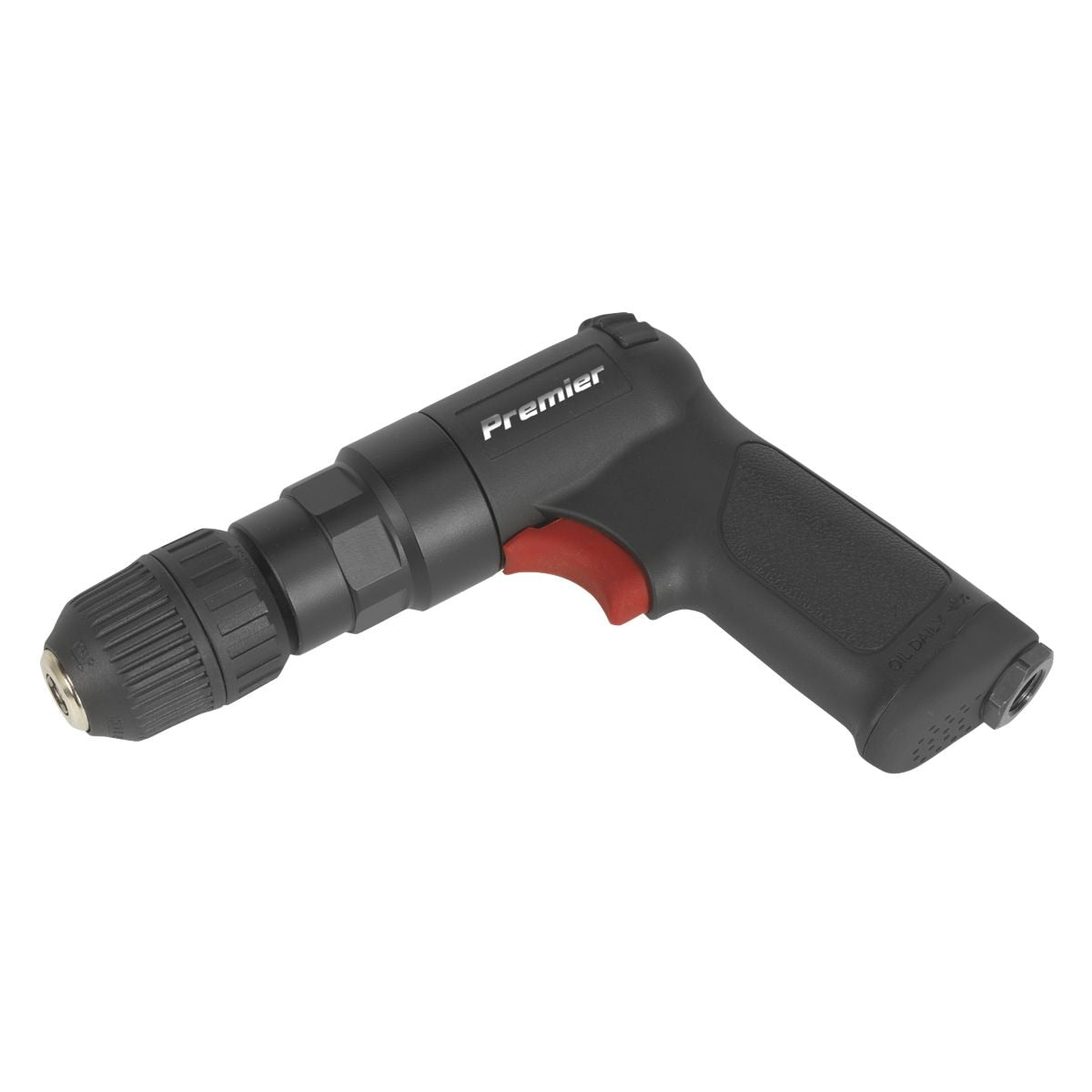 Sealey Premier Composite Reversible Air Pistol Drill 10mm with Keyless Chuck - Image 1