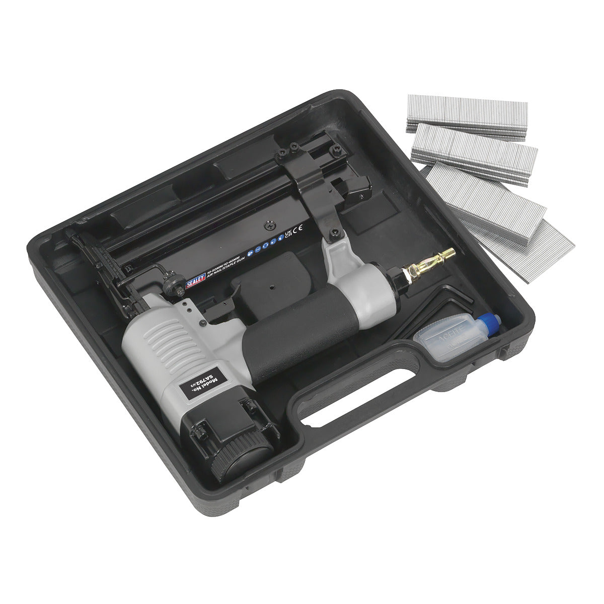 Sealey Air Nail/Staple Gun 10-50mm/10-40mm Capacity SA792
