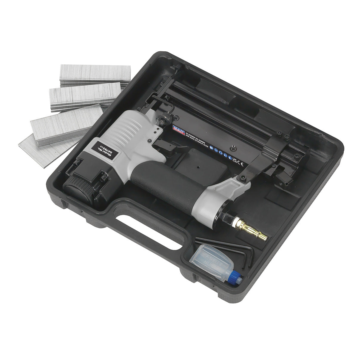 Sealey Air Nail/Staple Gun 10-50mm/10-40mm Capacity SA792