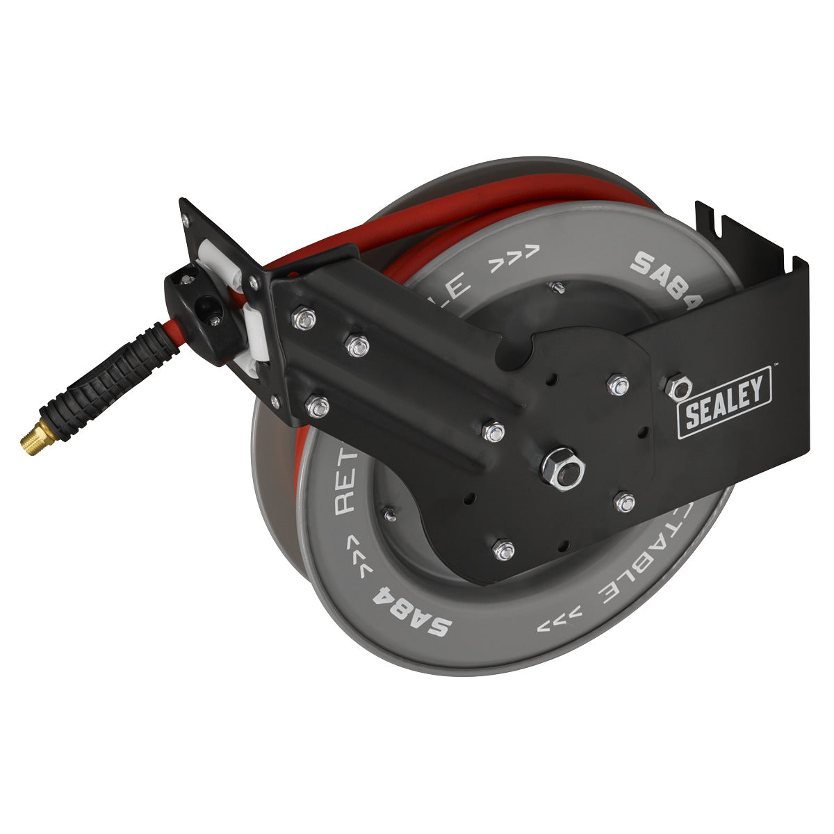 Sealey 8m Retractable Rubber Air Hose with Steel Reel 10mm ID SA84