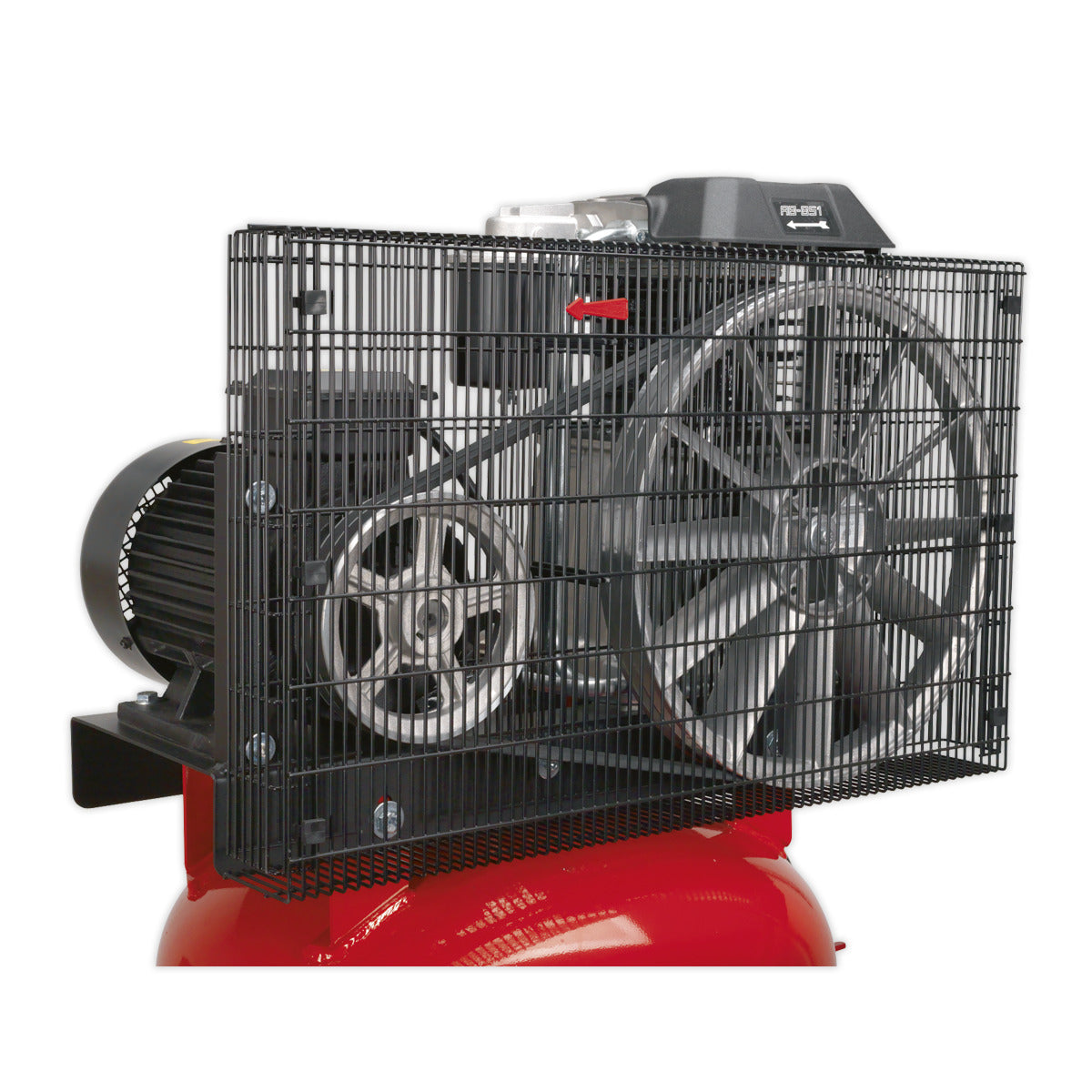 Sealey 270L Vertical Belt Drive Air Compressor with Cast Cylinders 7.5hp 2-Stage SACV52775B