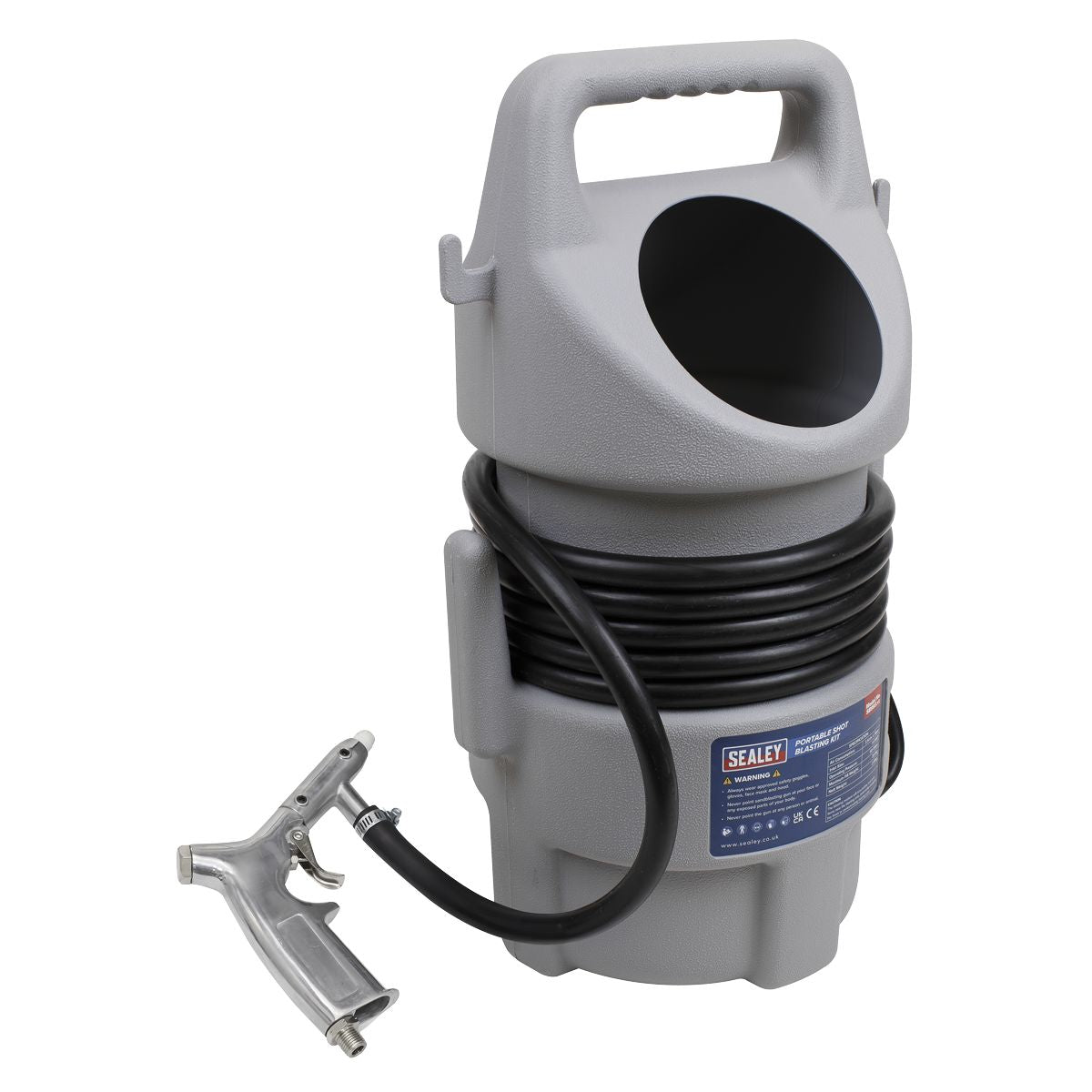 Sealey Portable Shot Blasting Kit 22kg Capacity - Image 1