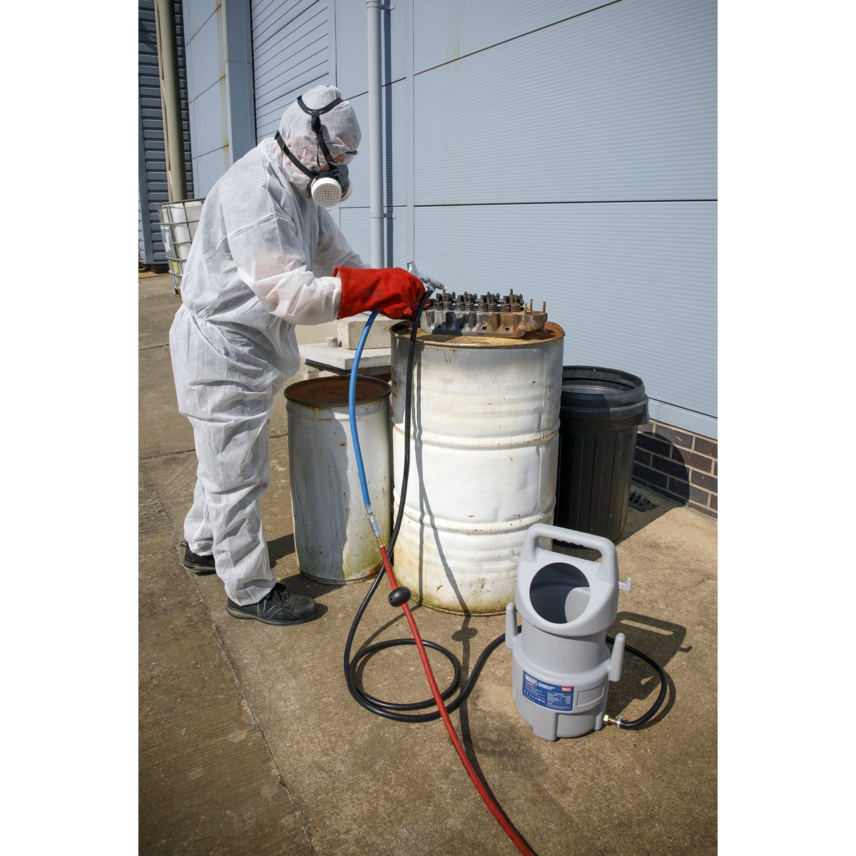 Sealey Portable Shot Blasting Kit 22kg Capacity - Image 3