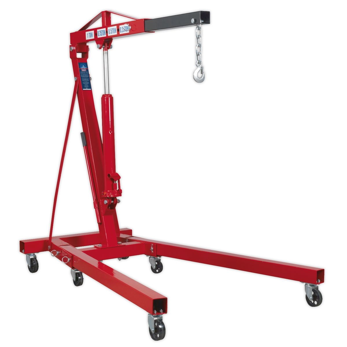 Sealey Knock-Down Type Folding Crane 1 Tonne - Image 1