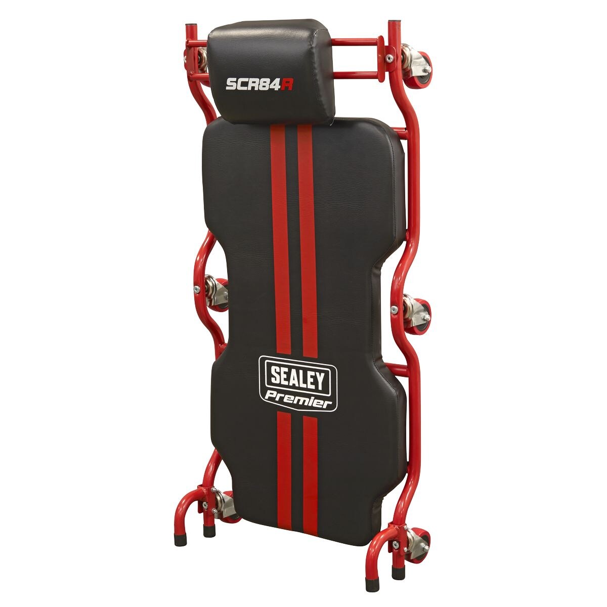 Sealey Deluxe Steel Creeper with 6 Wheels & Headrest - Image 2