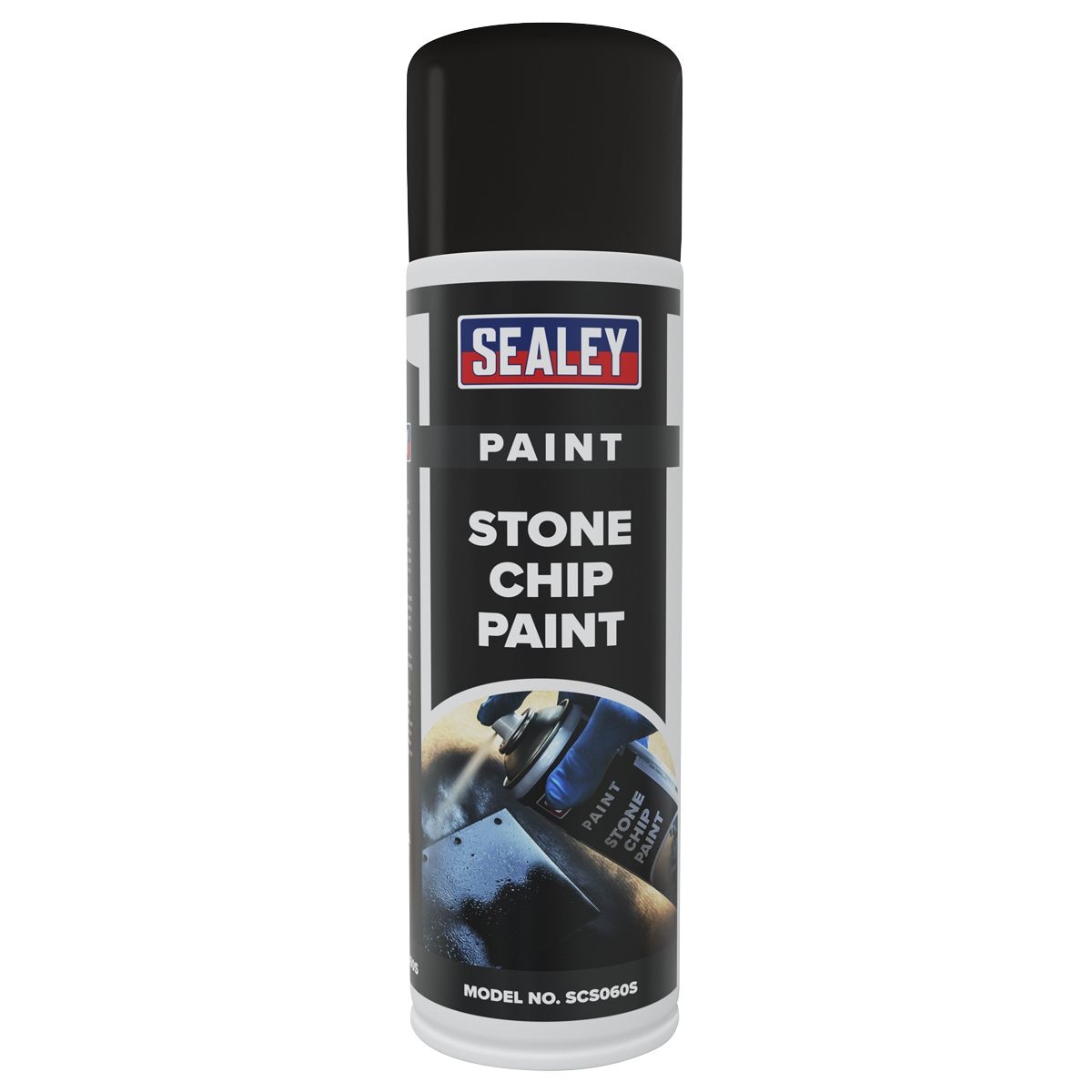 Sealey Stone Chip Paint 500ml - Pack of 6 - Image 1