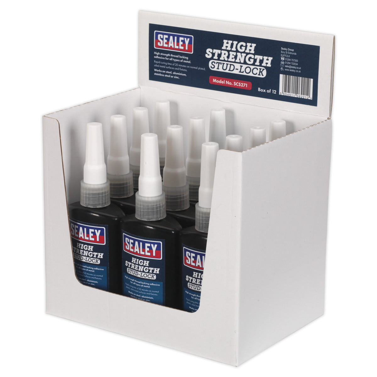 Sealey High Strength Stud Lock 50ml - Pack of 12 SCS271