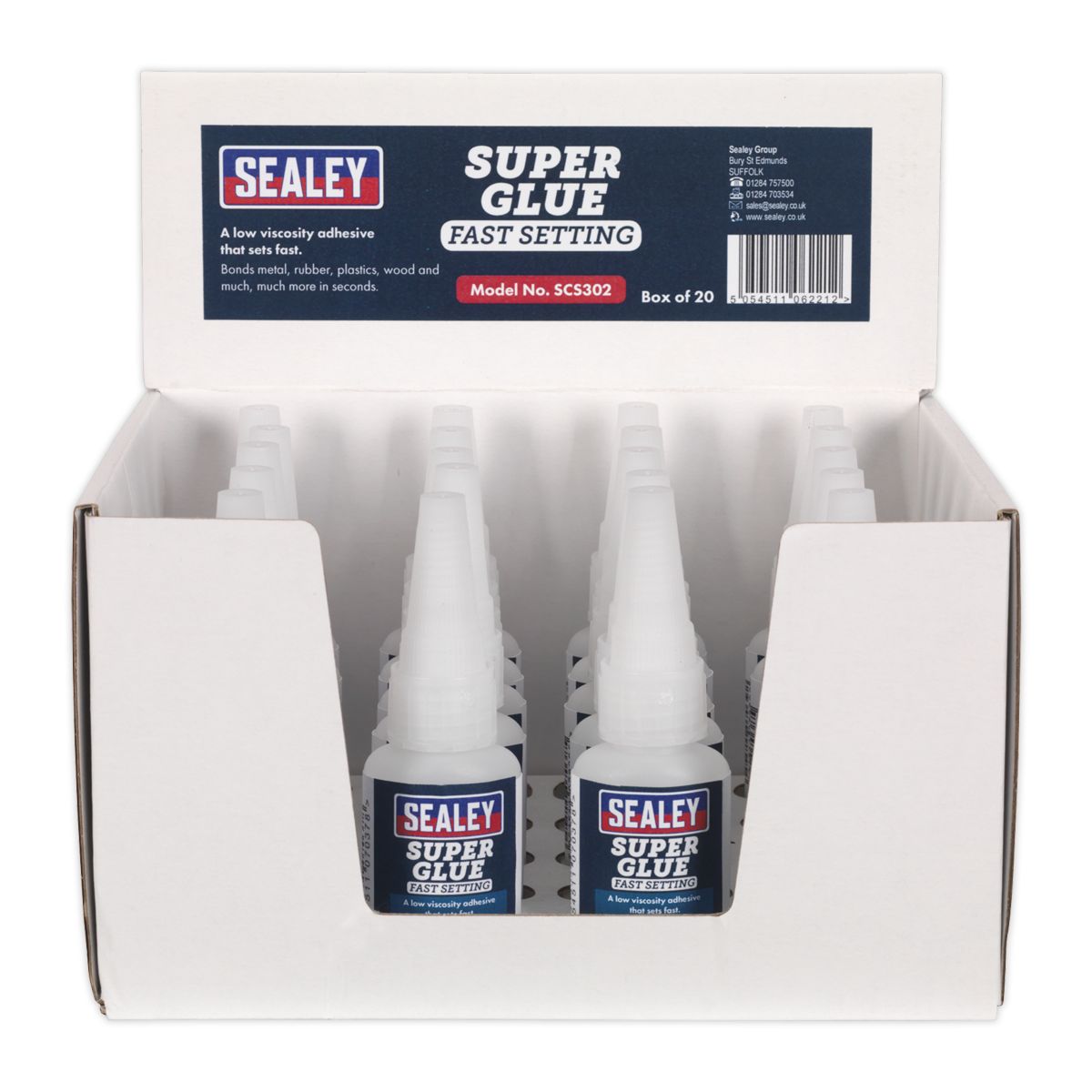 Sealey Fast Setting Super Glue 20g - Pack of 20 - Image 3