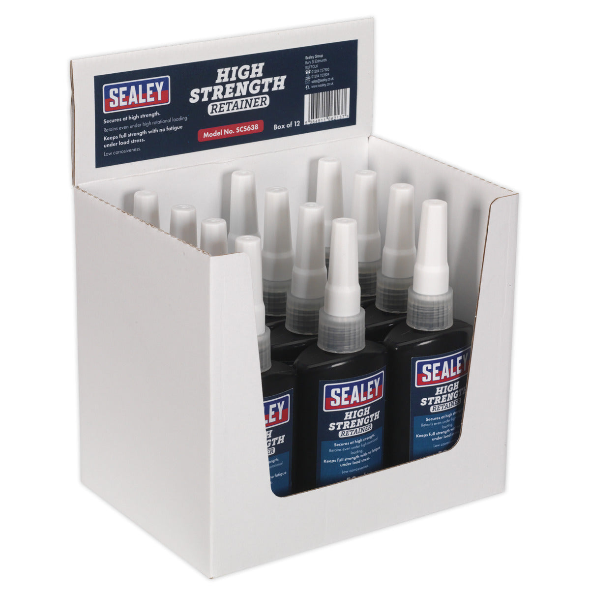Sealey High Strength Retainer 50ml - Pack of 12 SCS638