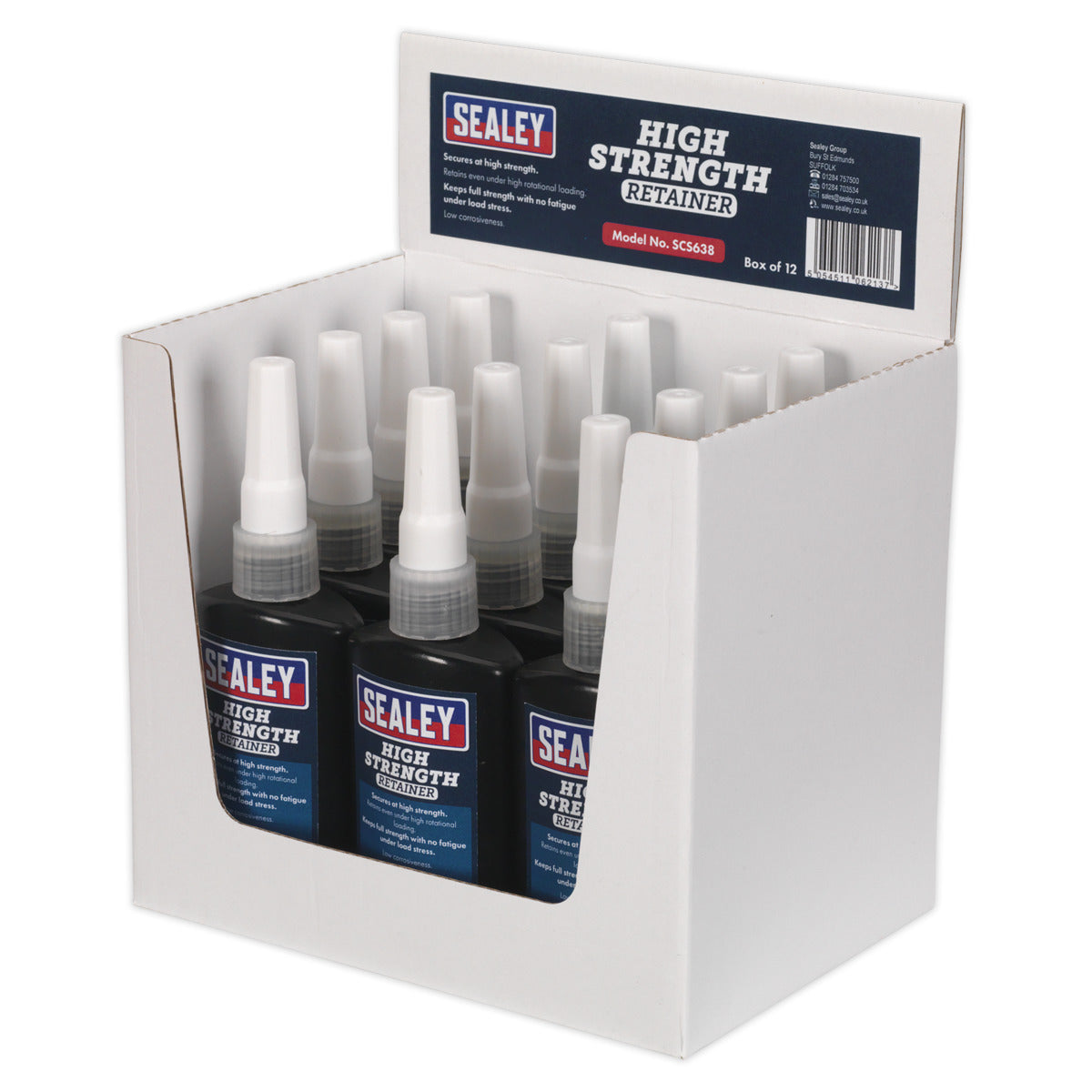 Sealey High Strength Retainer 50ml - Pack of 12 SCS638