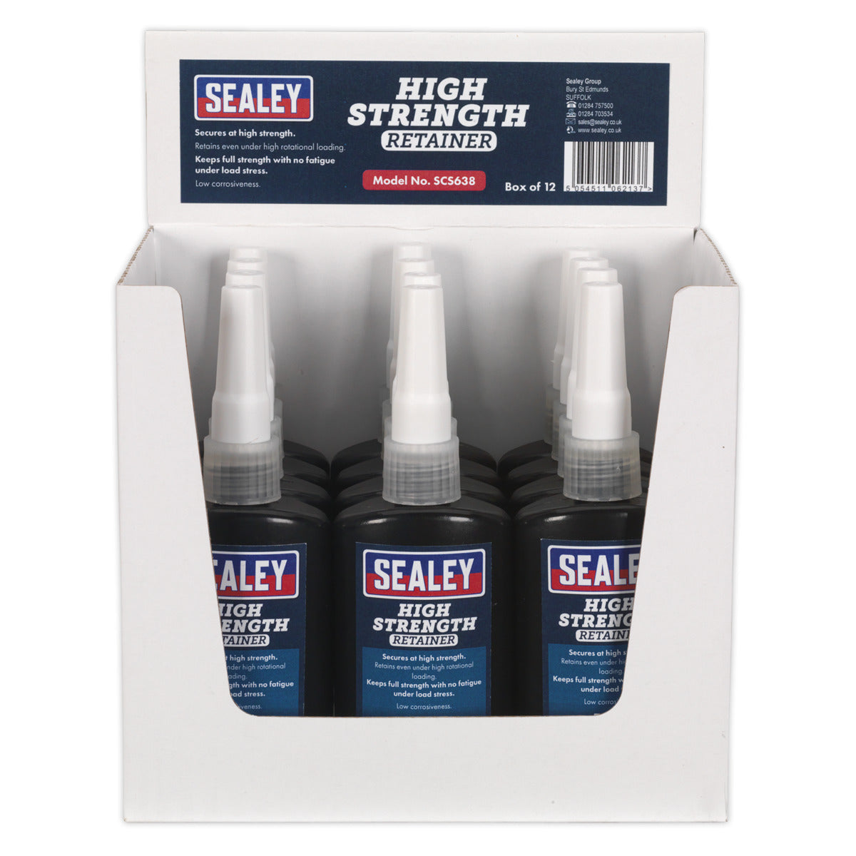 Sealey High Strength Retainer 50ml - Pack of 12 SCS638