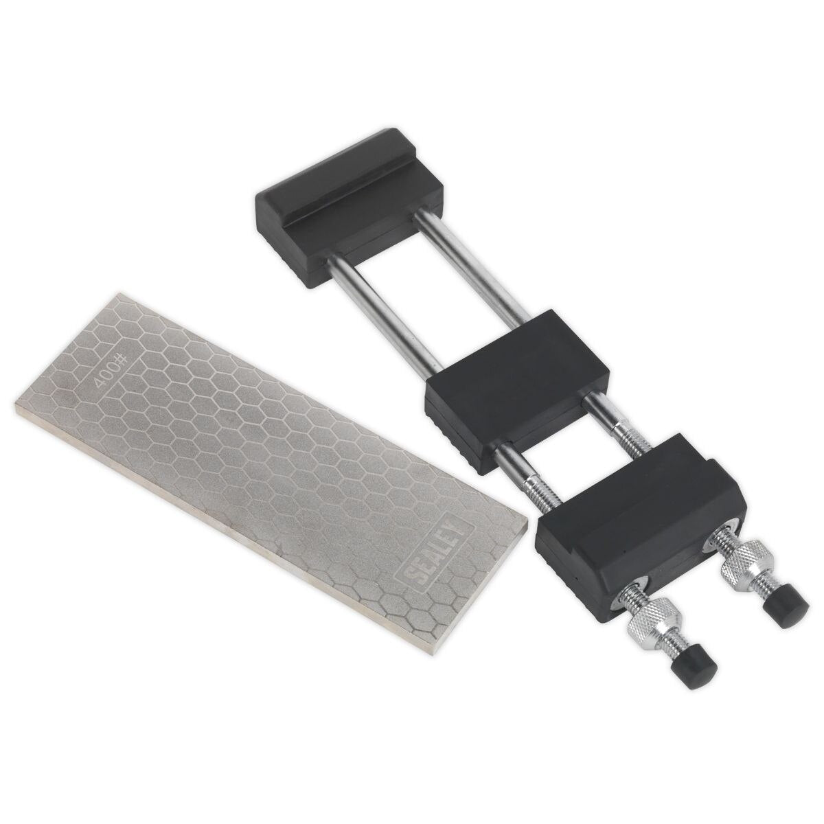 Sealey Combination Diamond Sharpening Whetstone with Adjustable Stone Holder - Image 6