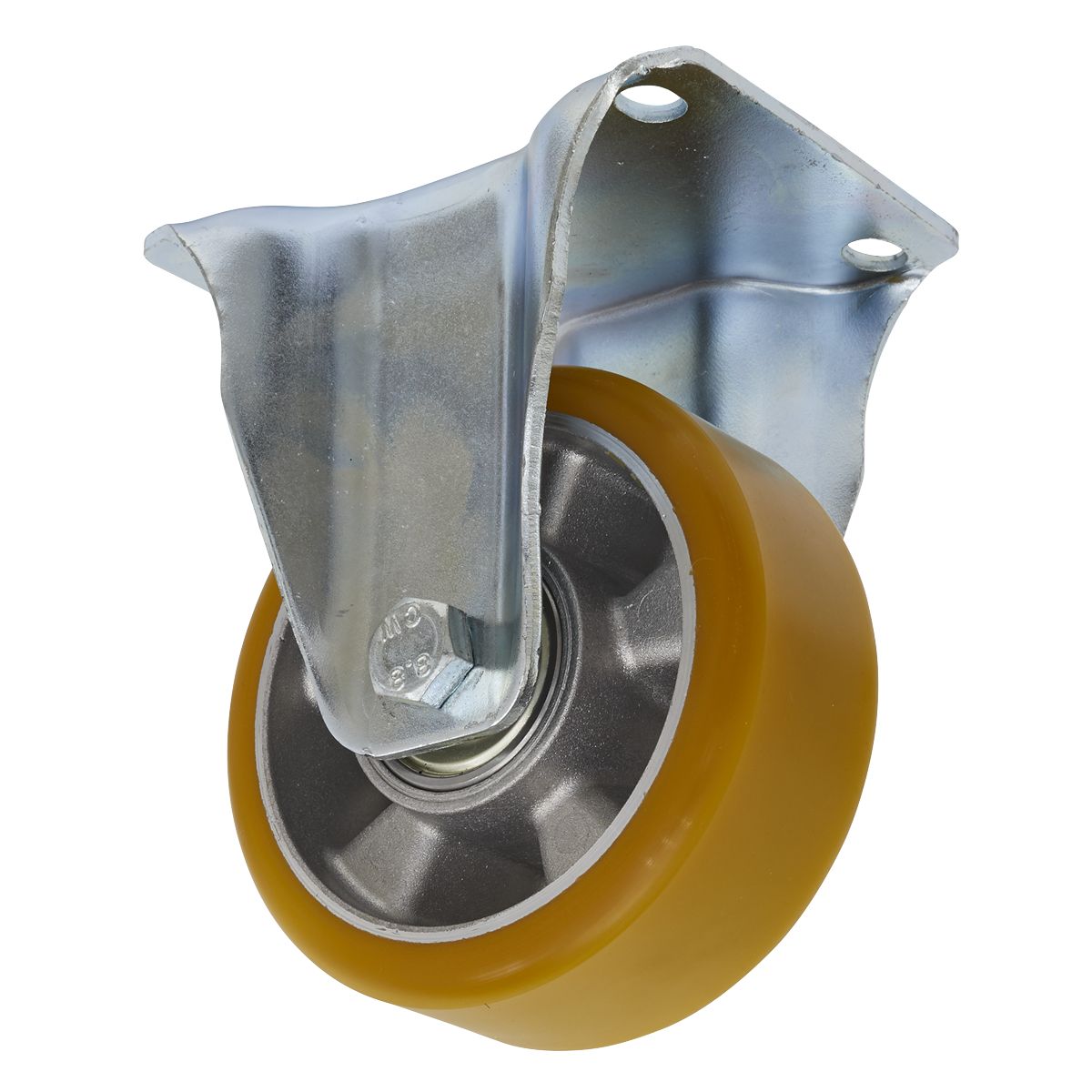 Sealey 125mm Castor Wheel with Fixed Plate - Image 1