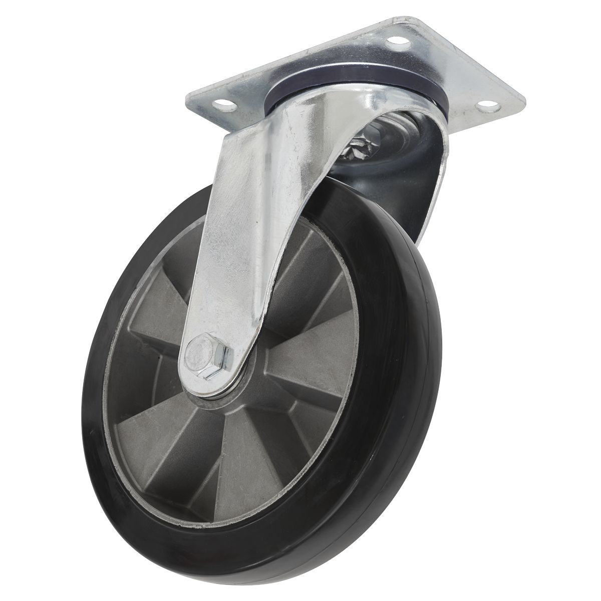 Sealey 152mm Castor Wheel with Swivel Plate - Image 1