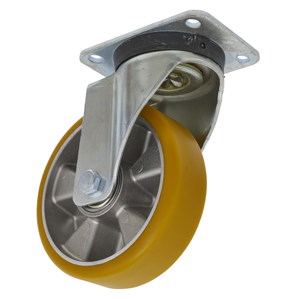 Sealey 160mm Castor Wheel with Swivel Plate - Image 1
