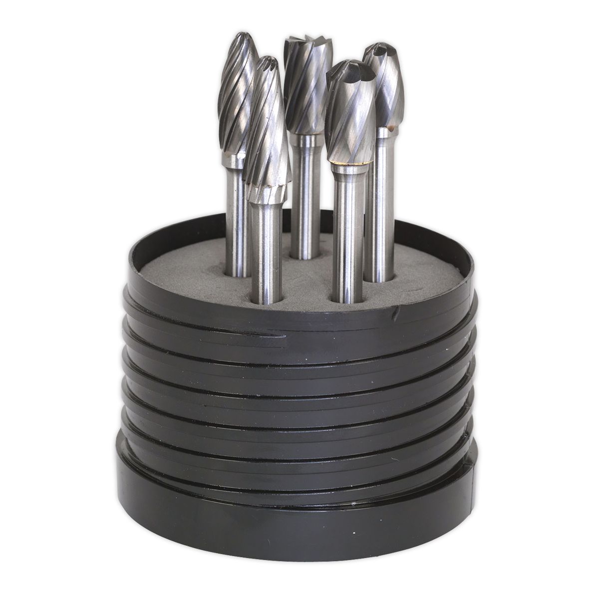 Sealey Tungsten Carbide Rotary Burr Set 5pc - Ripper/Coarse - Image 2