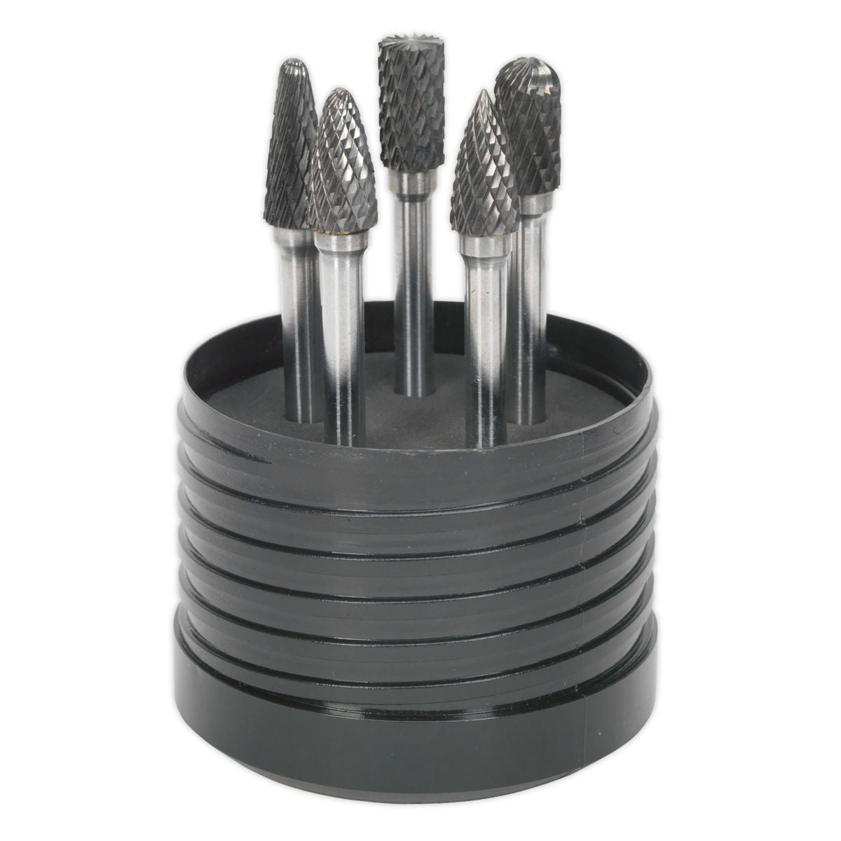 Sealey Tungsten Carbide Rotary Burr Set 5pc - Image 3