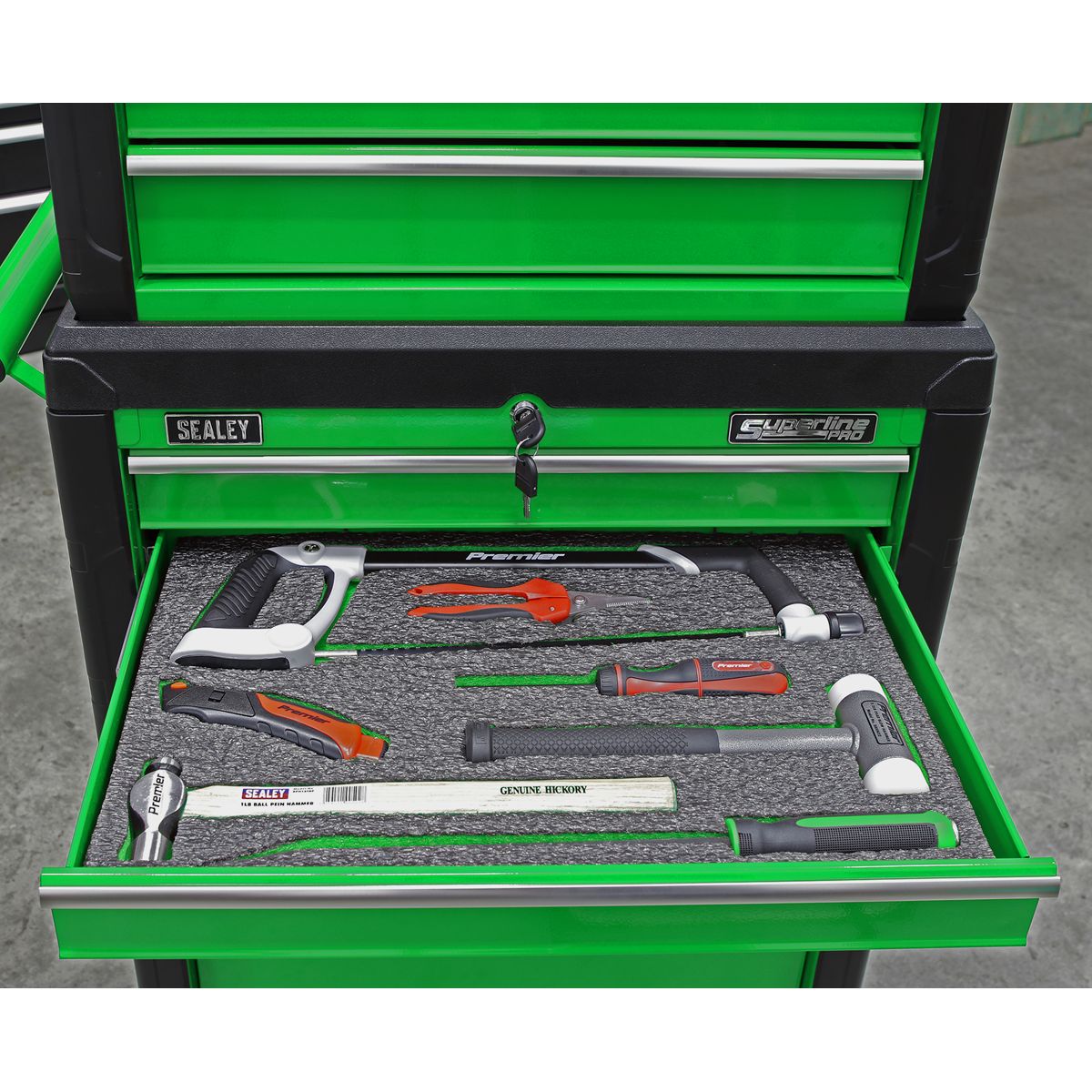 Sealey Easy Peel Shadow Foam 1200 x 550 x 50mm - Green/Black - Image 7