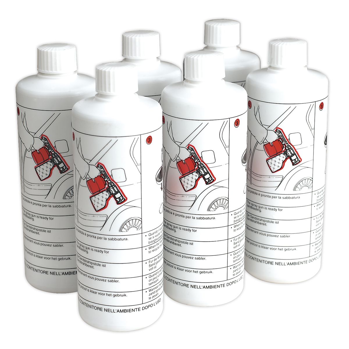 Sealey Shot Blasting Sand - Pack of 6 - Image 1