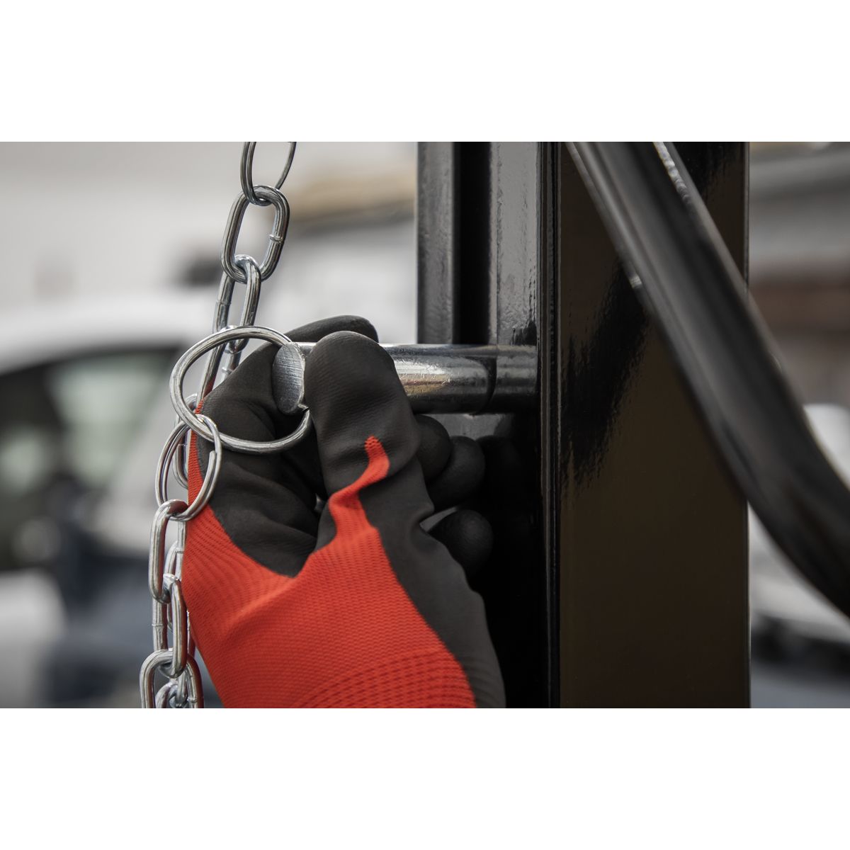 Sealey Portable Lifting Adjustable Gantry Crane 1 Tonne & Hoist Combo - Image 8