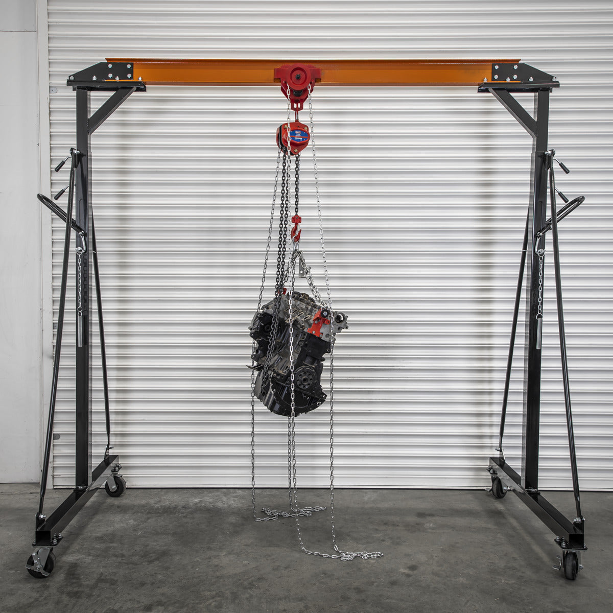 Sealey Portable Adjustable Gantry Frame with Geared Trolley Combo 1 Tonne SG1000KITG