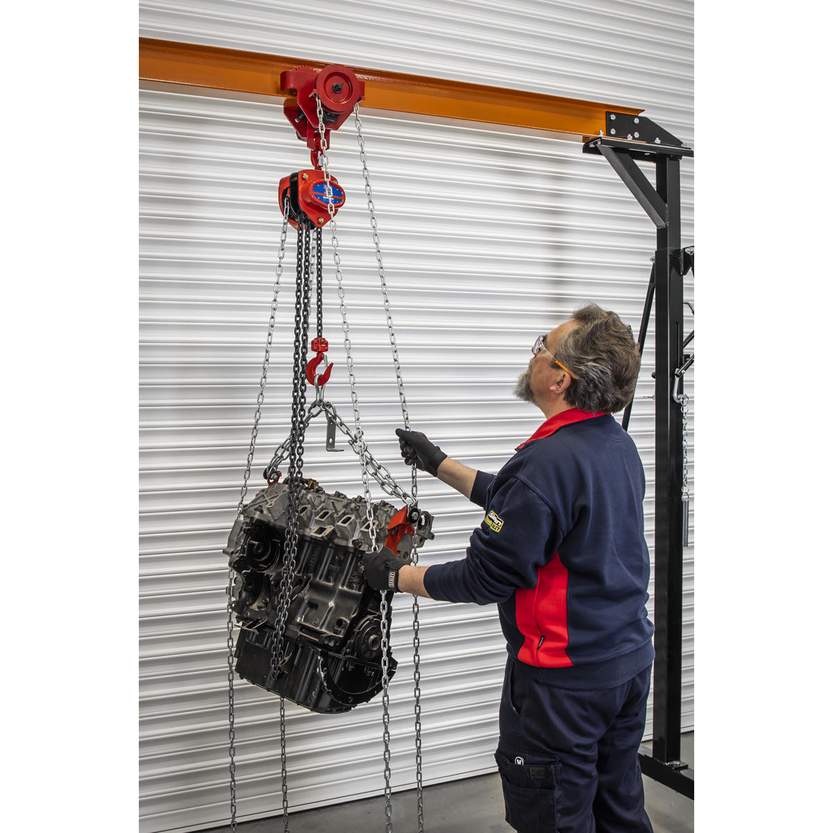 Sealey Portable Adjustable Gantry Frame with Geared Trolley Combo 1 Tonne SG1000KITG