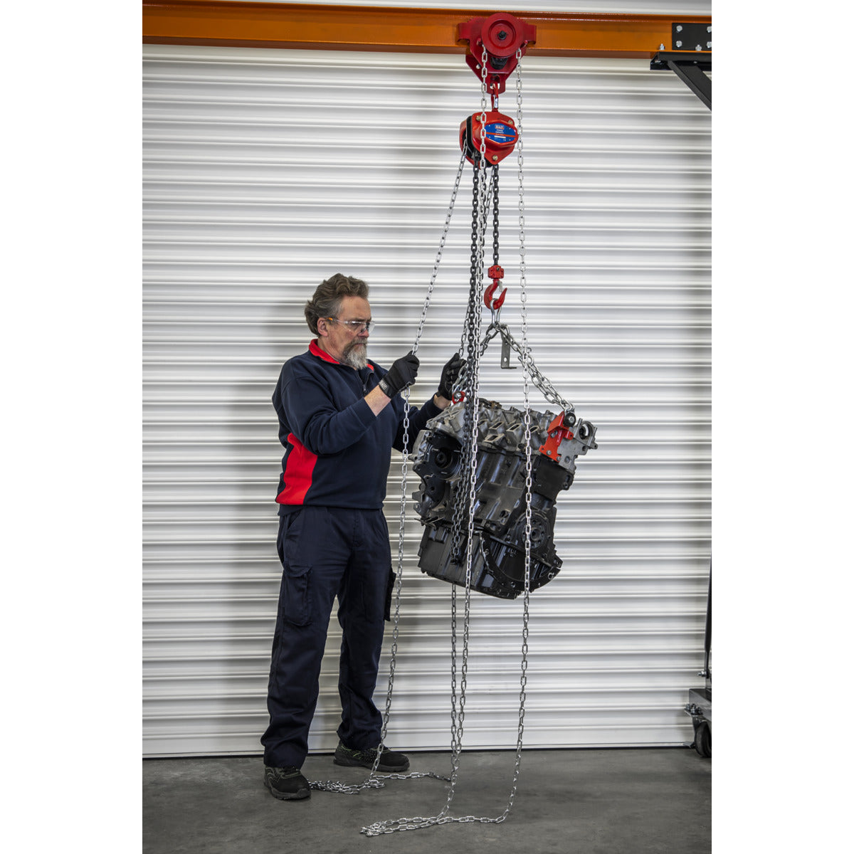 Sealey Portable Adjustable Gantry Frame with Geared Trolley Combo 1 Tonne SG1000KITG