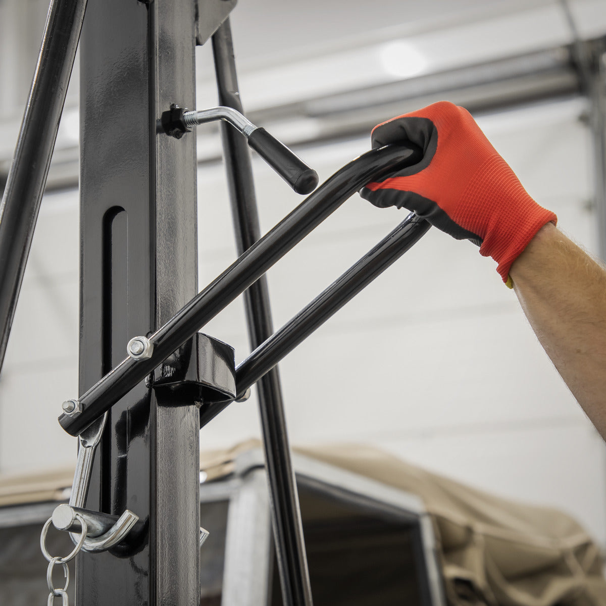Sealey Portable Lifting Adjustable Gantry Frame 0.5 Tonne & Hoist Combo SG500KIT
